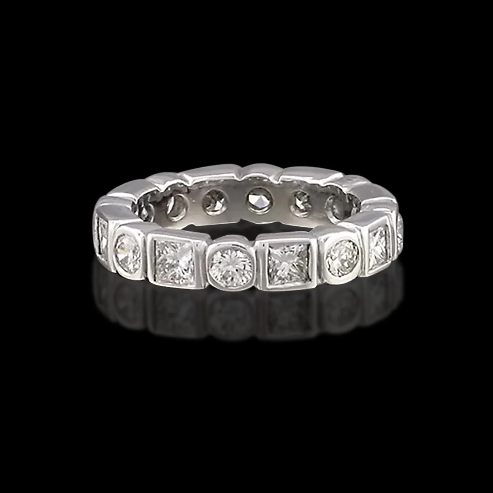 Custom Round & Princess Diamond Eternity Band