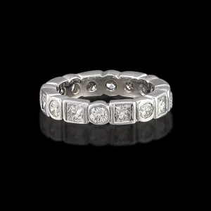 Custom Round & Princess Diamond Eternity Band