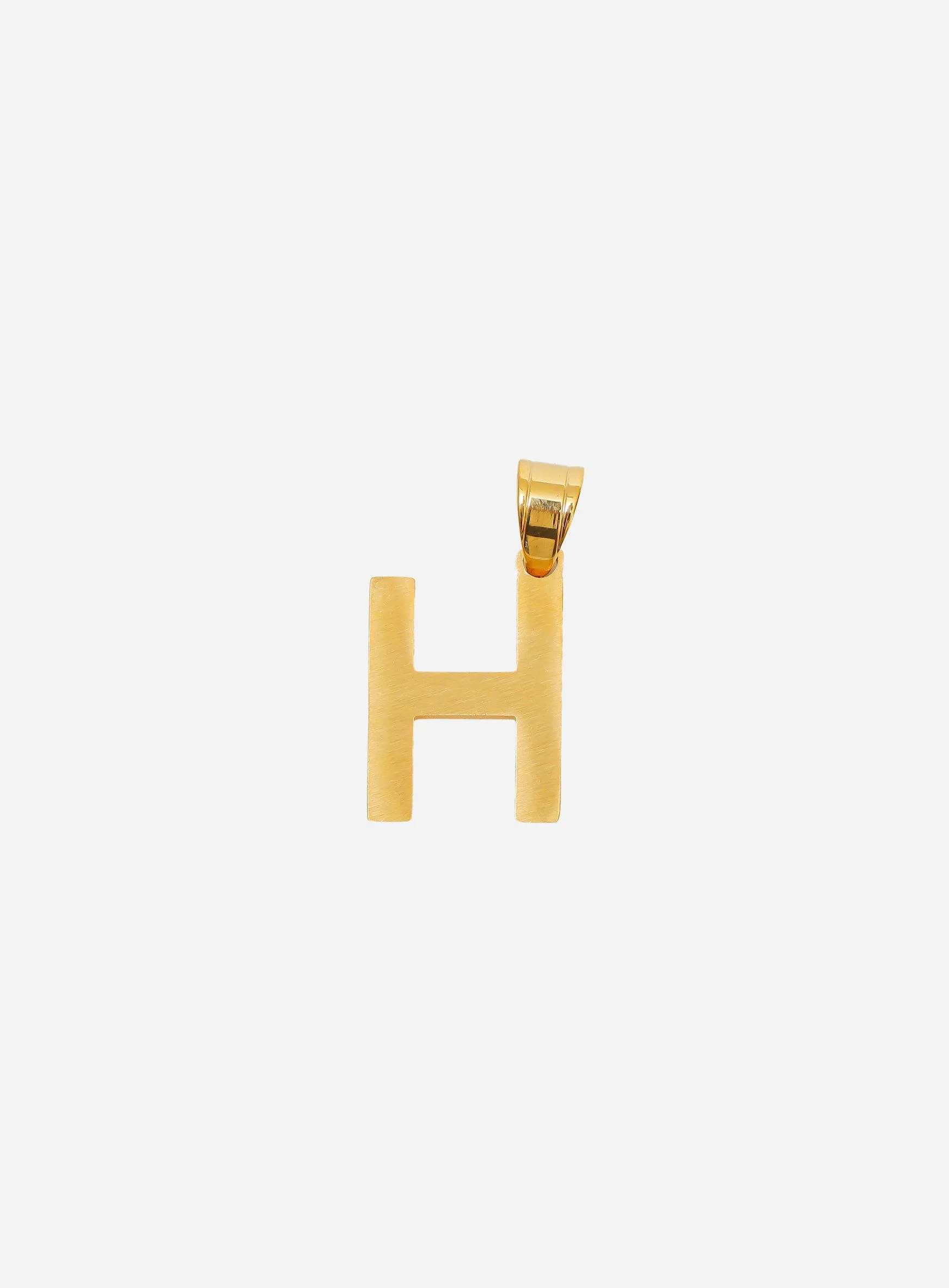 Diamond Gold Letter H Pendant