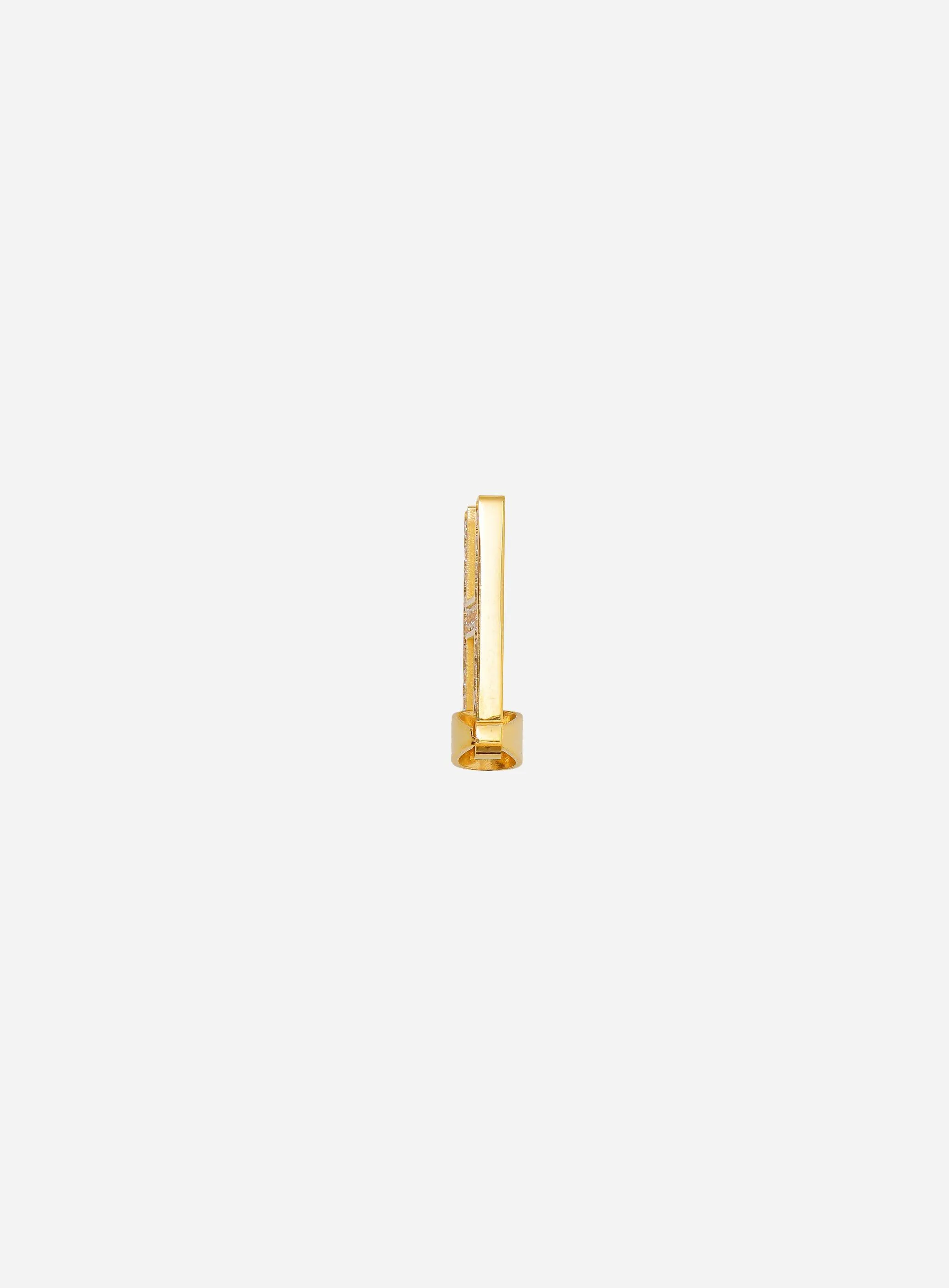 Diamond Gold Letter H Pendant