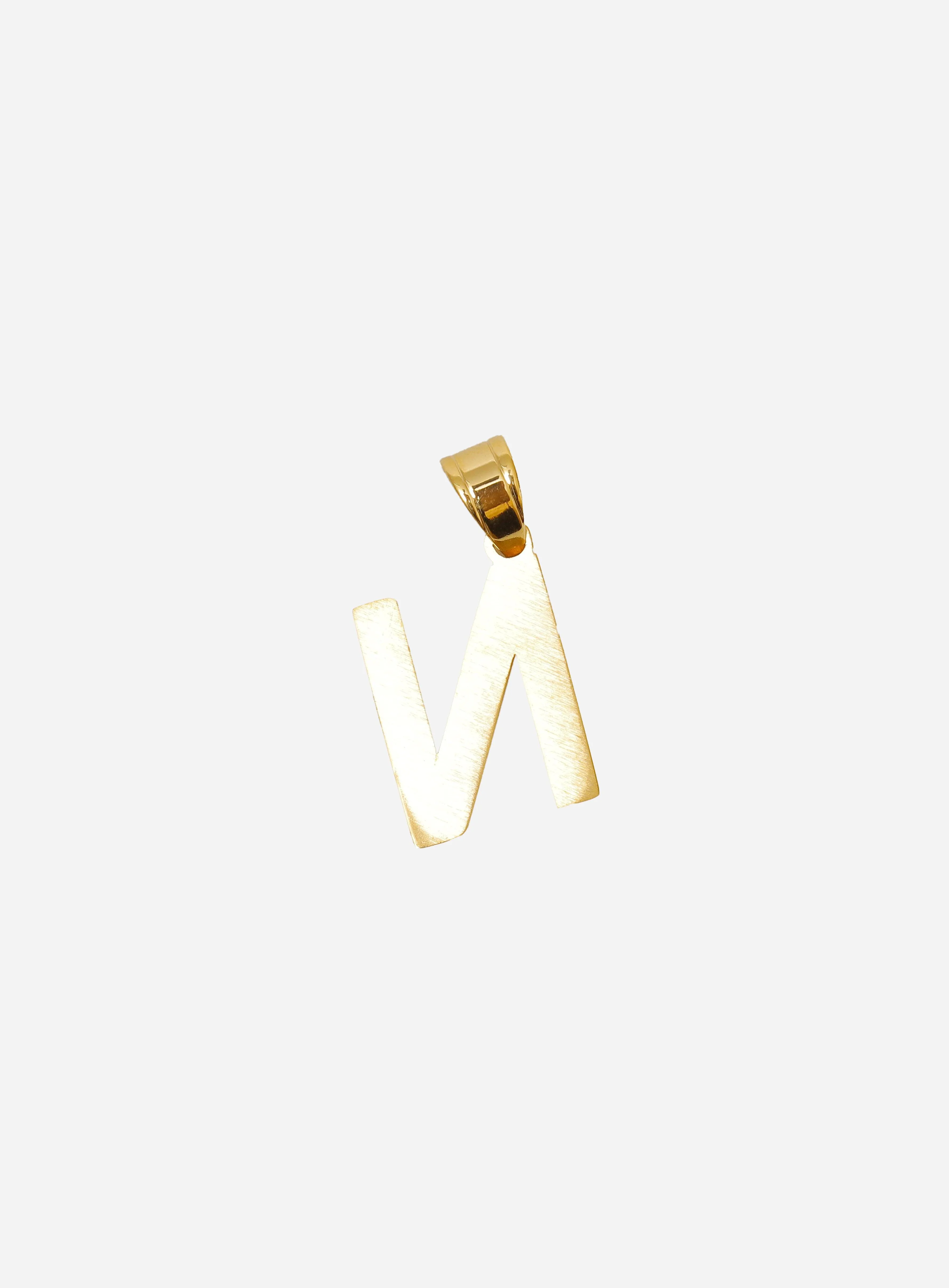 Diamond Gold Letter N Pendant