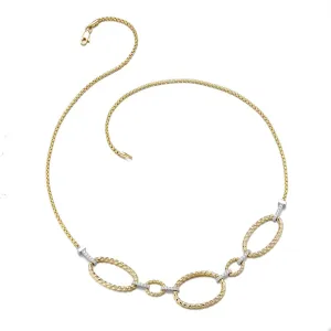Diamond Rope Bib Necklace