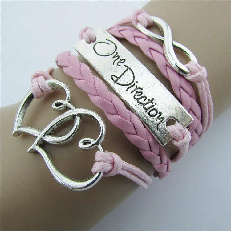 Double Heart Romantic Multicolor Bracelet
