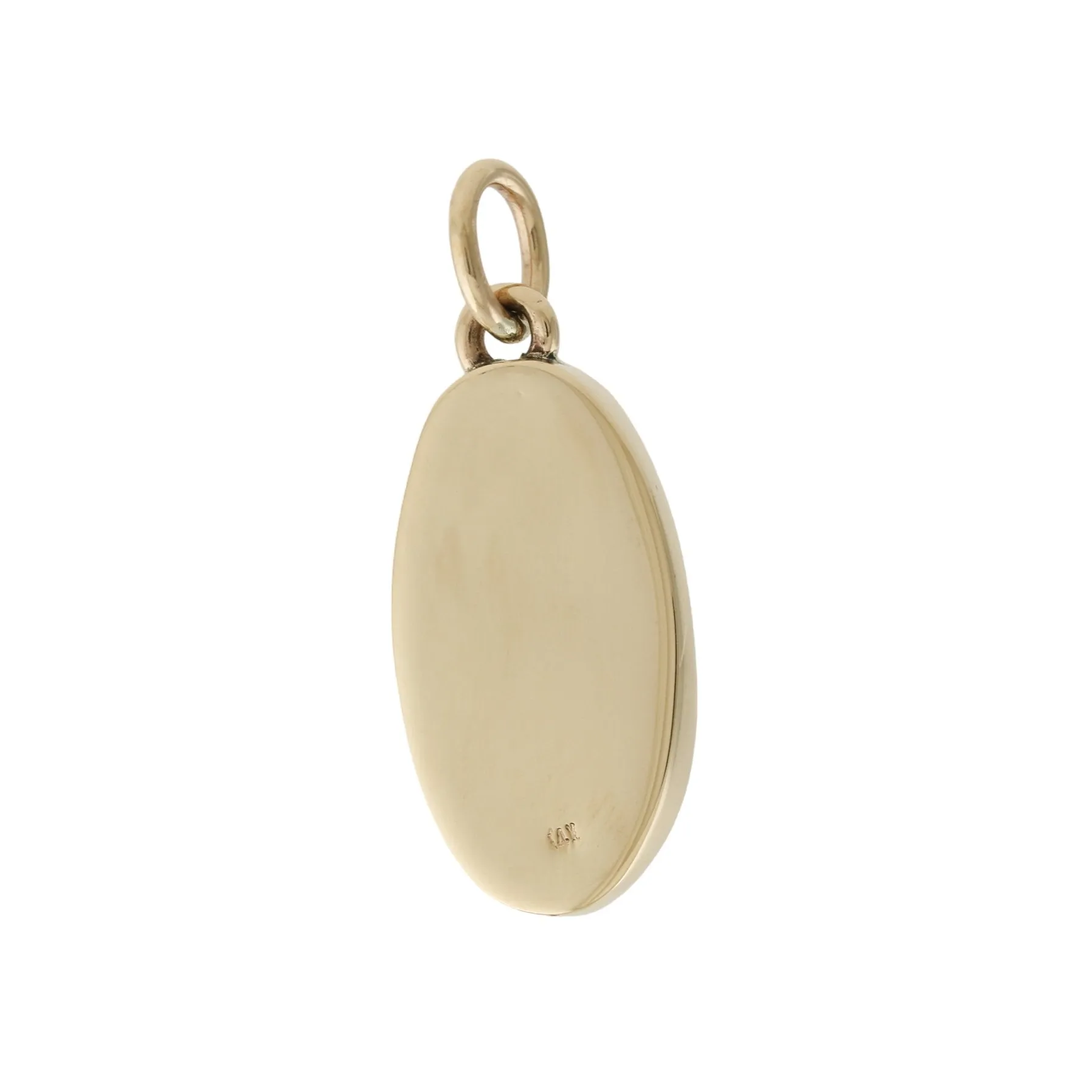 Electric 14 KT Gold x Birdseye Egyptian Turquoise Ellipse Pendant