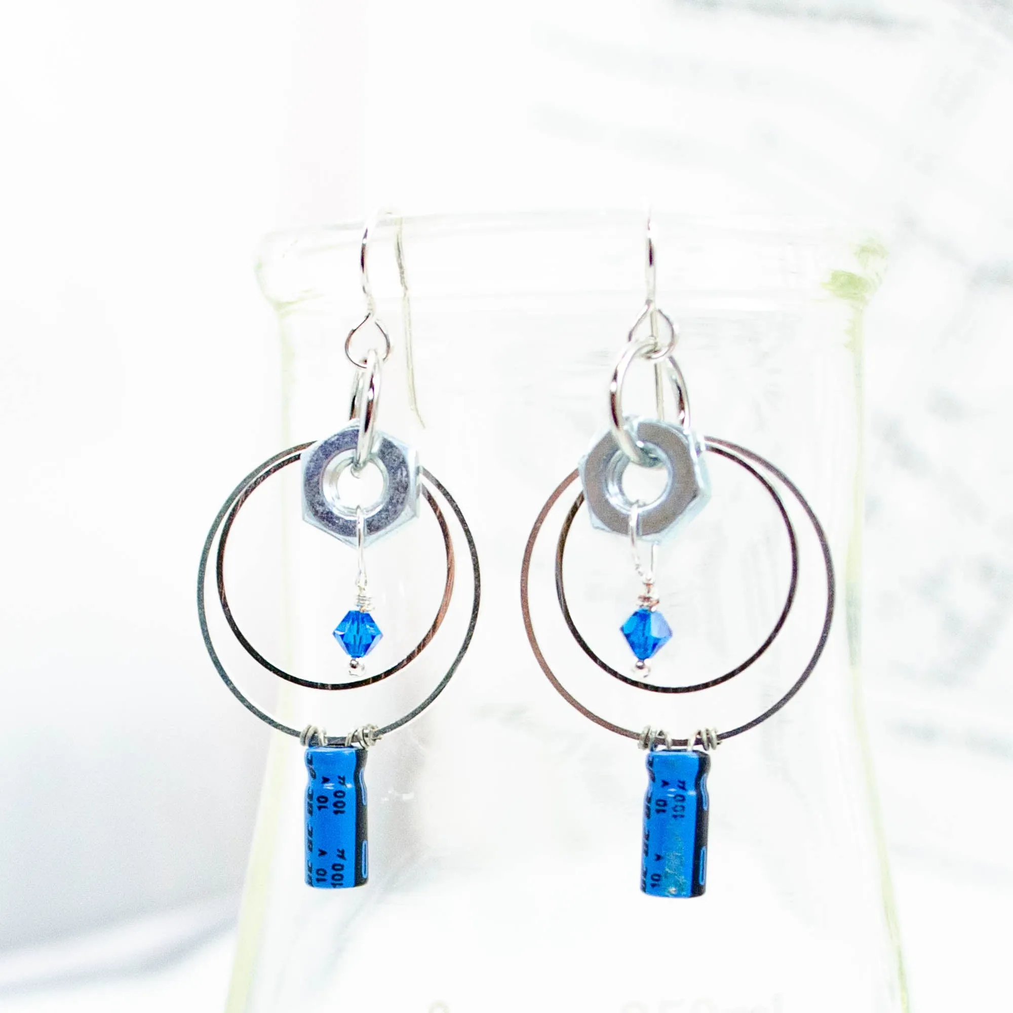 Electronic Component Earrings - Capacitors