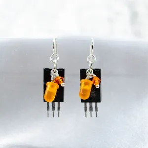 Electronic Component Earrings - Voltage Regulators and Diodes