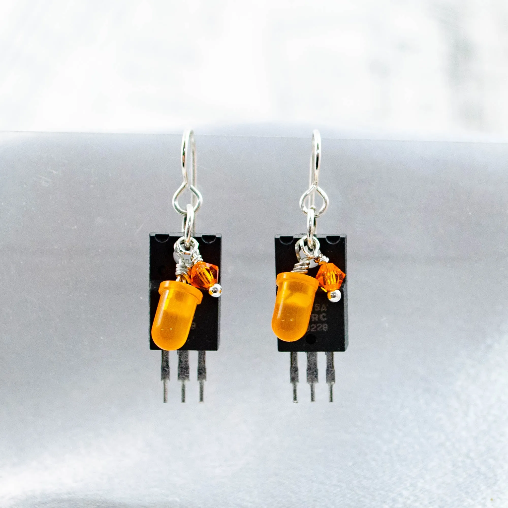 Electronic Component Earrings - Voltage Regulators and Diodes
