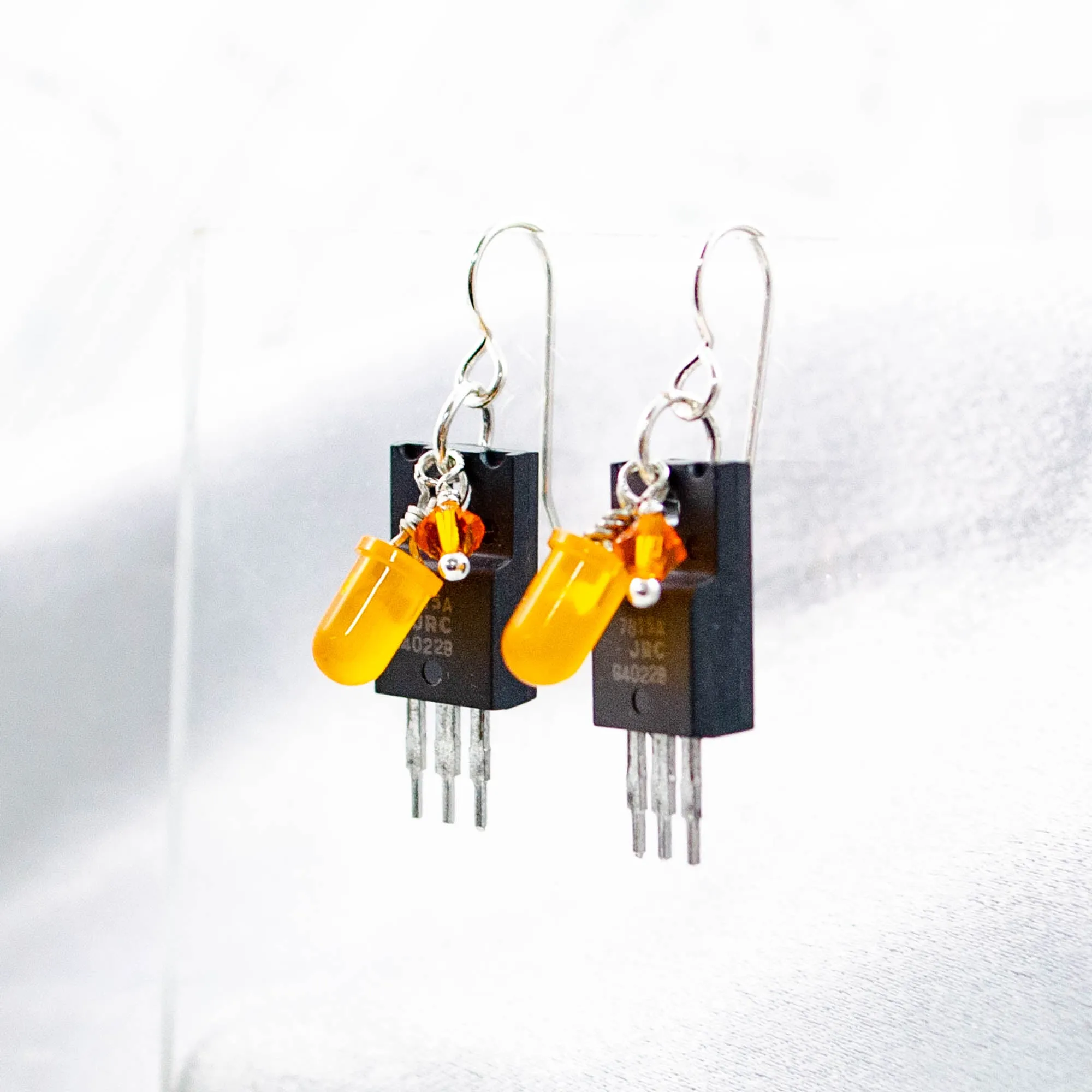 Electronic Component Earrings - Voltage Regulators and Diodes
