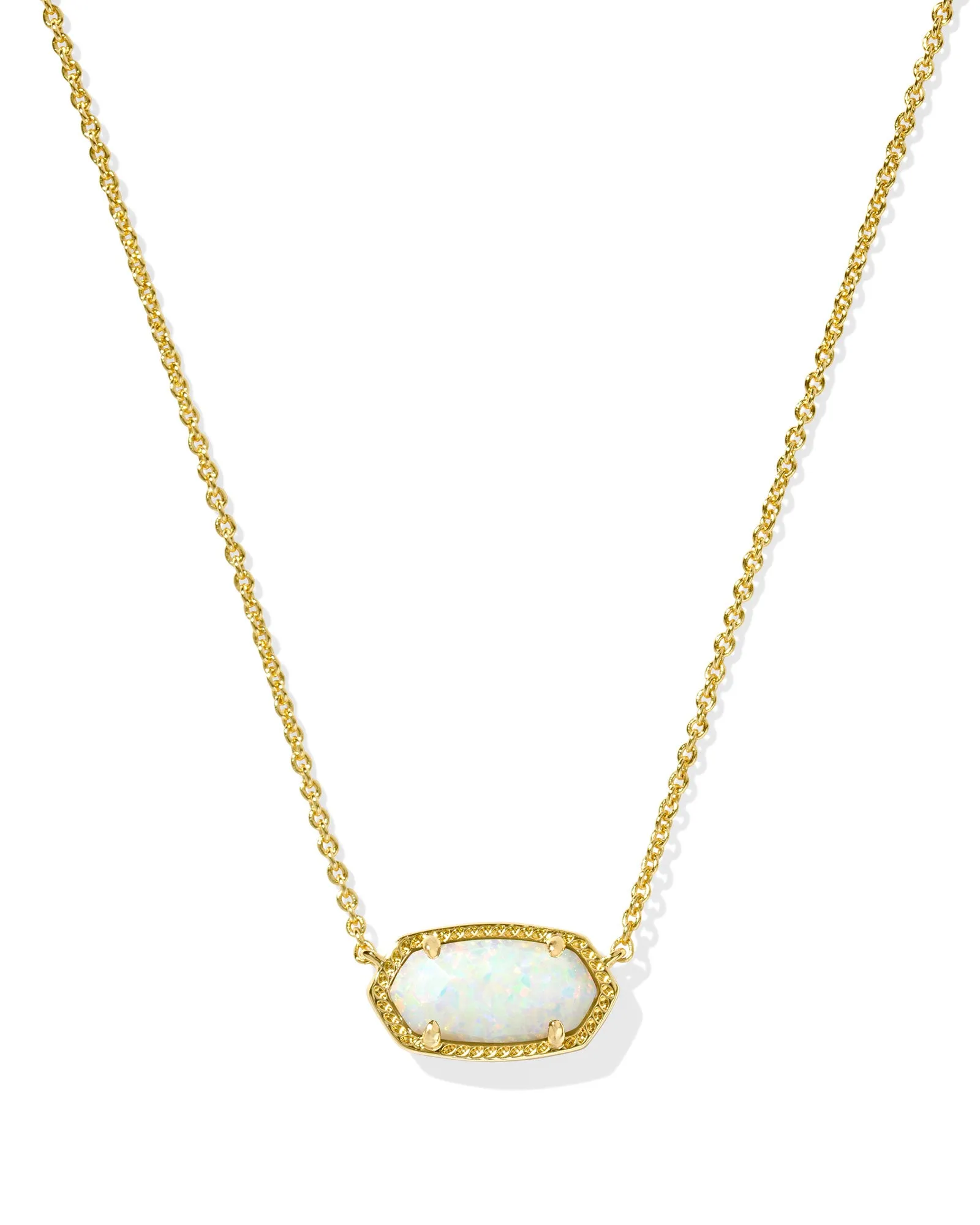Elisa Necklace Gold Yellow Opal