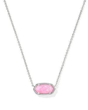 Elisa Necklace Silver Carnation Opal