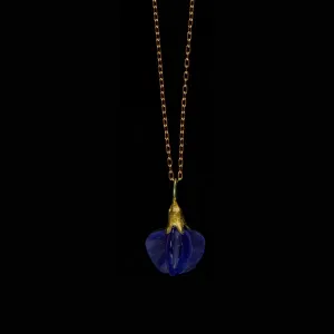 False Indigo Pendant - Glass Blossom