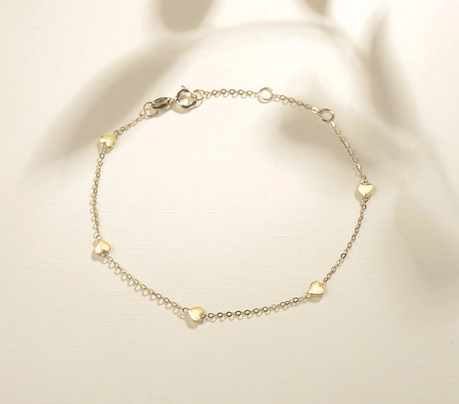 FANCIME Friendship Charm 14K Yellow Gold Bracelet