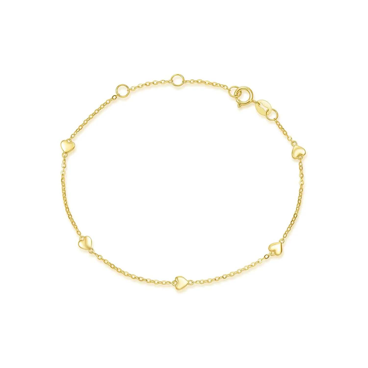 FANCIME Friendship Charm 14K Yellow Gold Bracelet