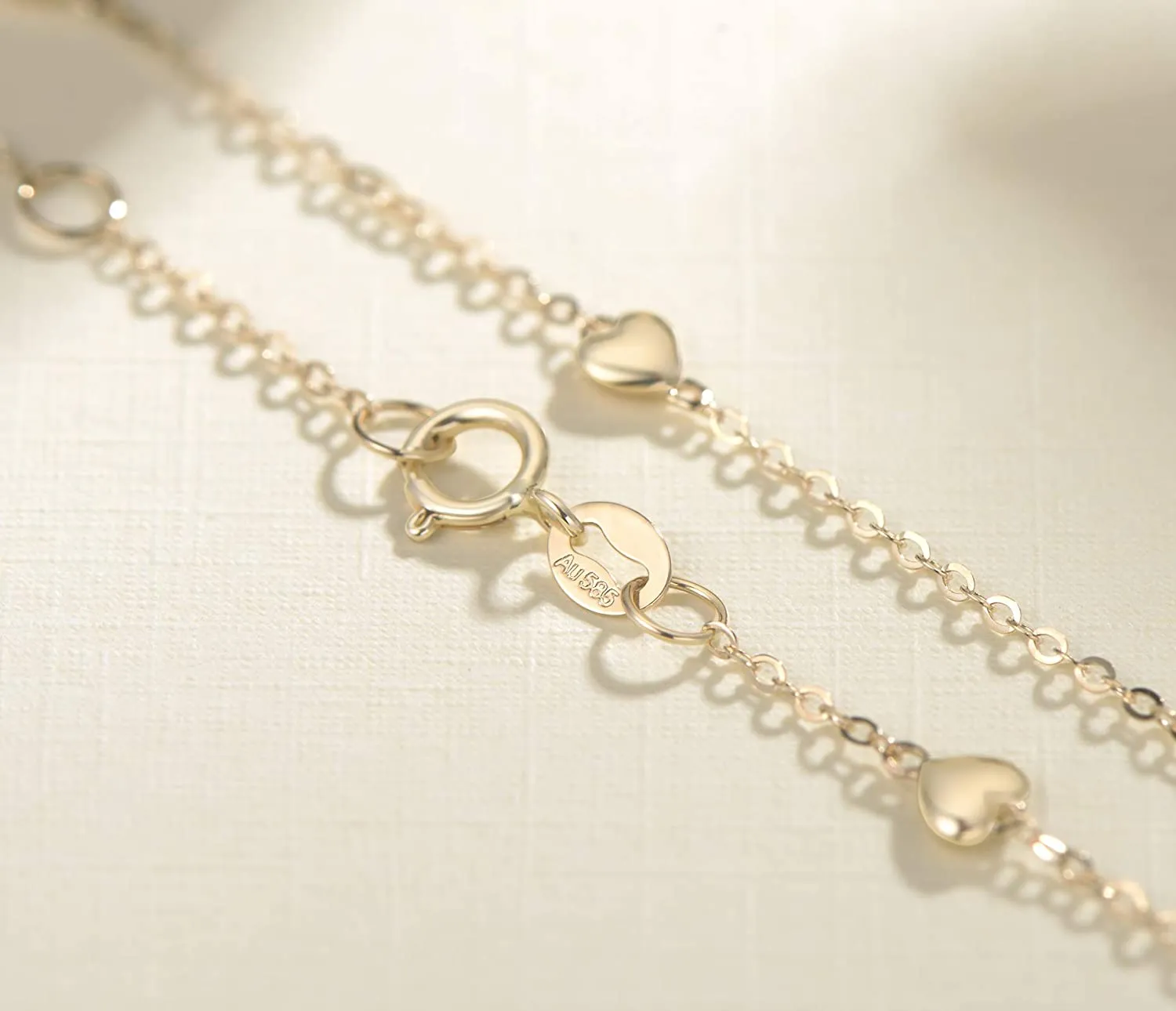 FANCIME Friendship Charm 14K Yellow Gold Bracelet