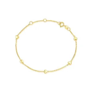FANCIME Friendship Charm 14K Yellow Gold Bracelet