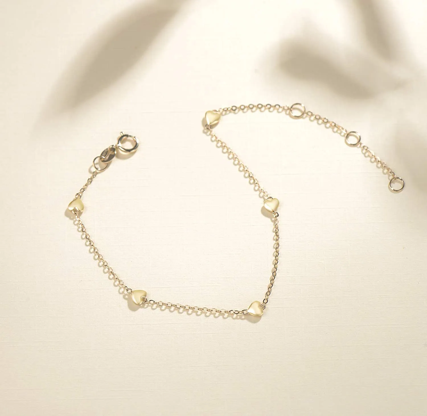 FANCIME Friendship Charm 14K Yellow Gold Bracelet