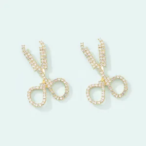 Fashion Creative Design Personality Scissor Type Full Of Diamonds
