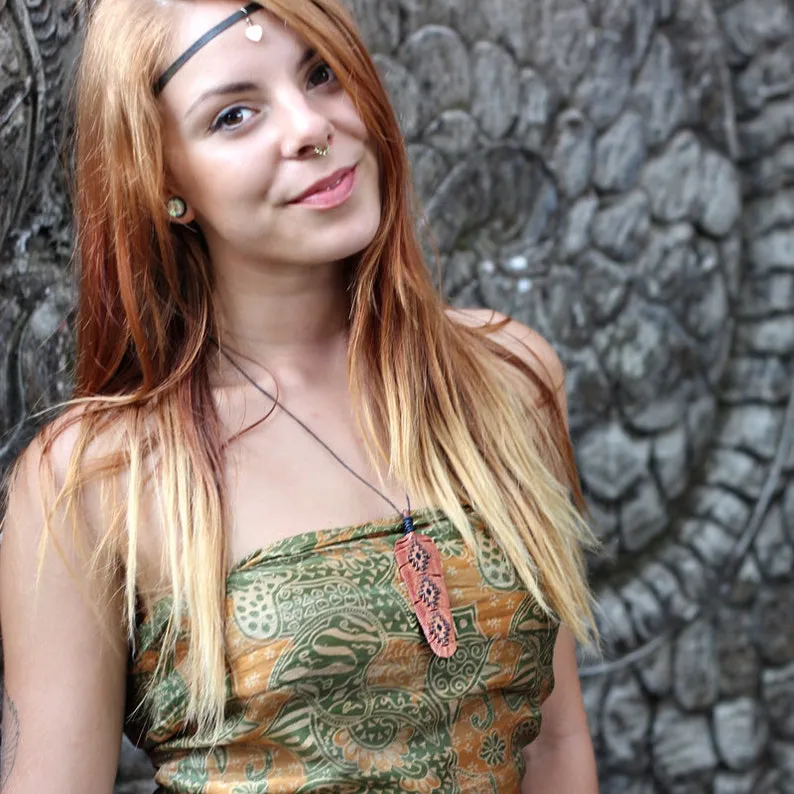 Feather Tribe Unisex Chakana Necklace