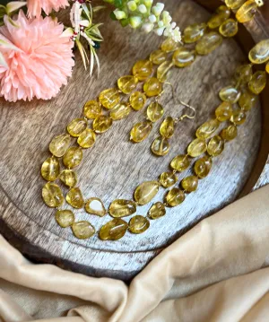 Fine Quality Crystal Mala and Earrings Set - Elegant and Timeless Design