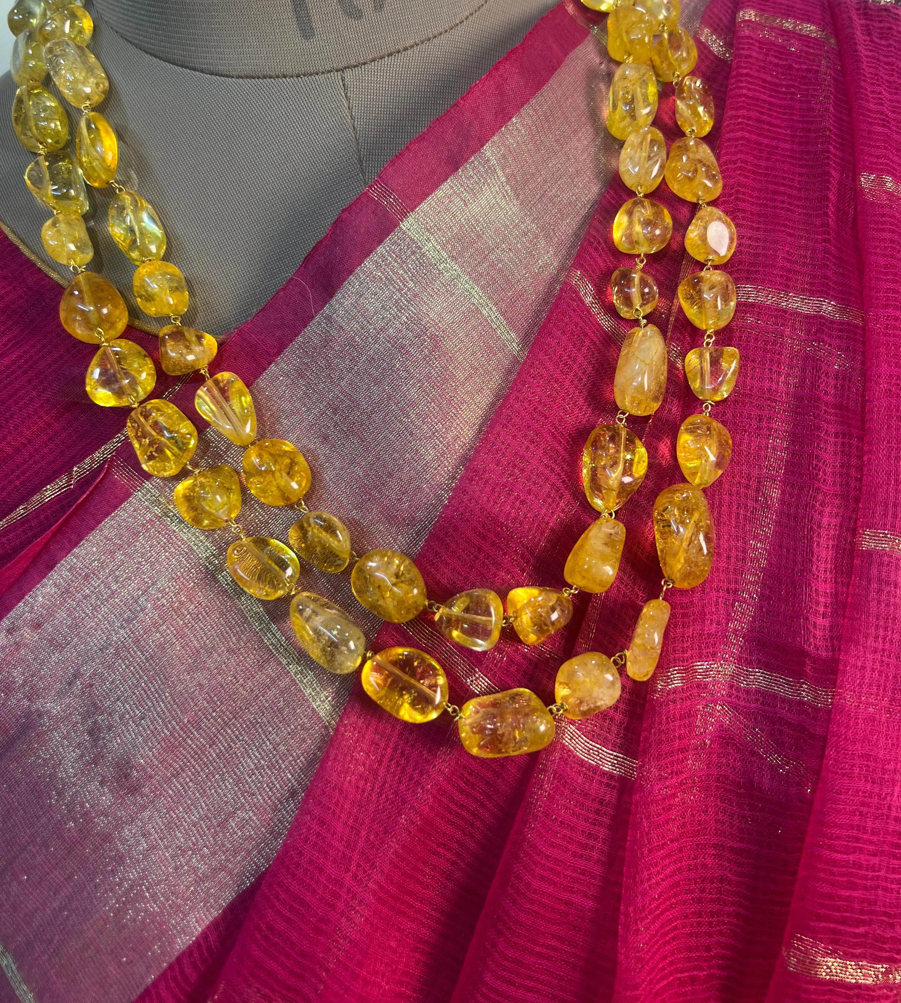 Fine Quality Crystal Mala and Earrings Set - Elegant and Timeless Design