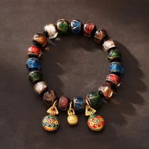 Five-Color Scented Ash Glass Bracelet – The Golden Beast Family Trio