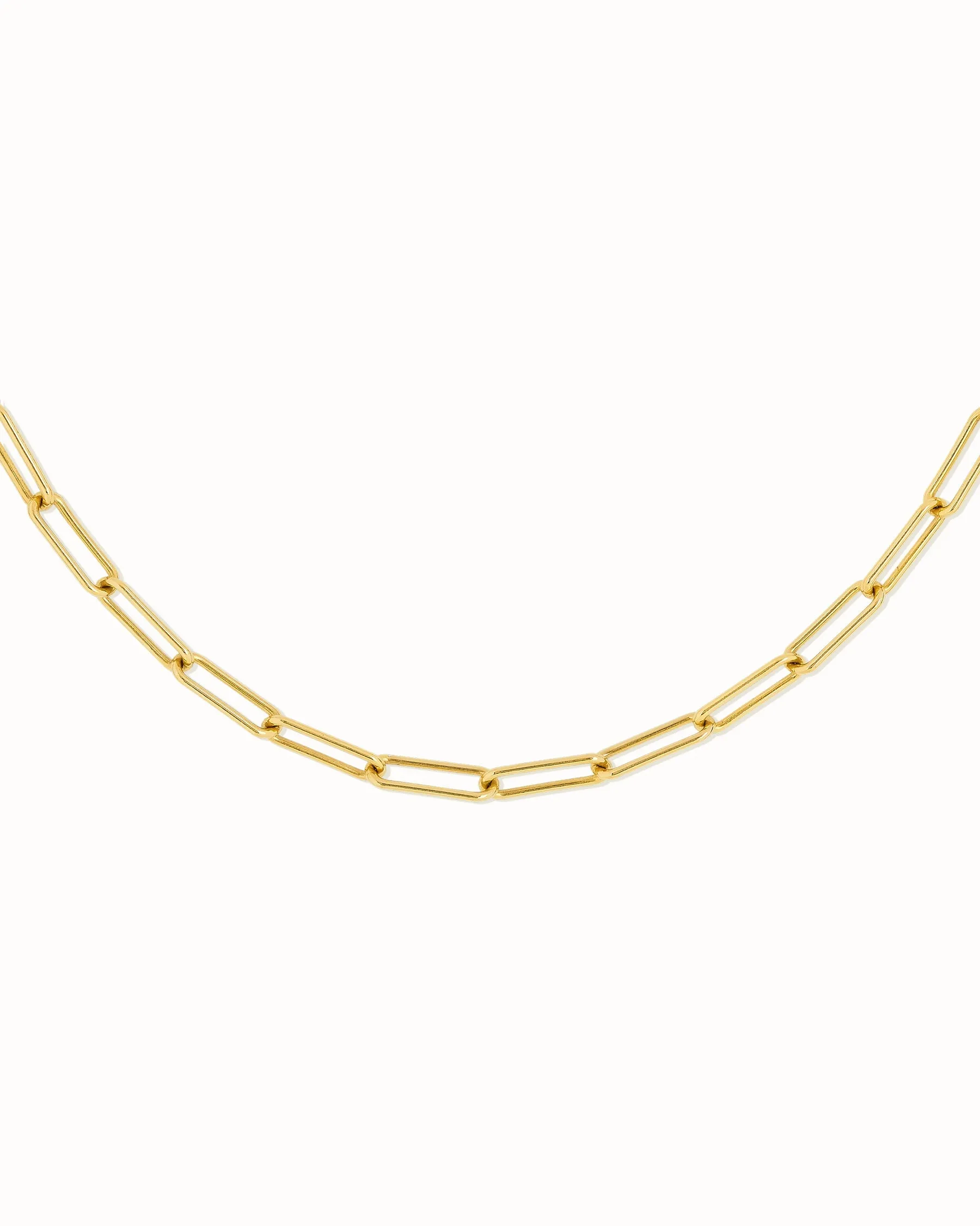 Flawed Square Chain Necklace - Gold