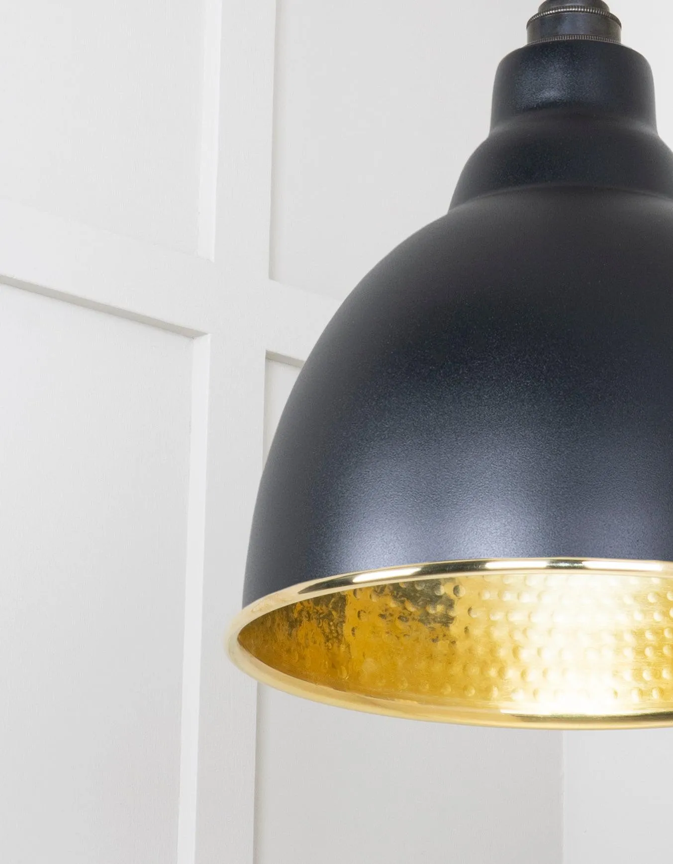 From The Anvil Hammered Brass Brindley Pendant Light