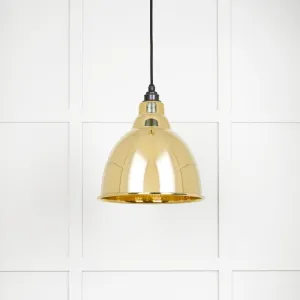 From The Anvil Hammered Brass Brindley Pendant Light