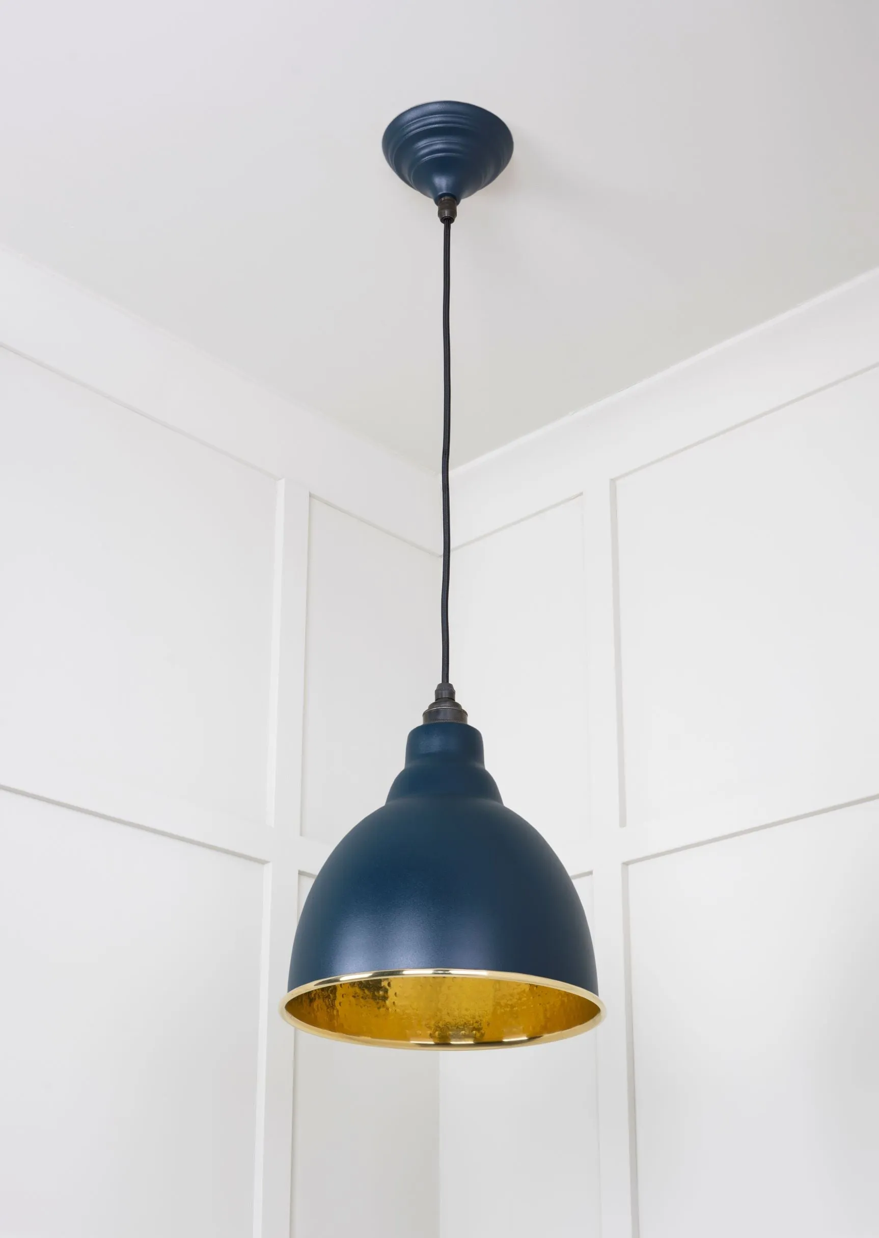 From The Anvil Hammered Brass Brindley Pendant Light