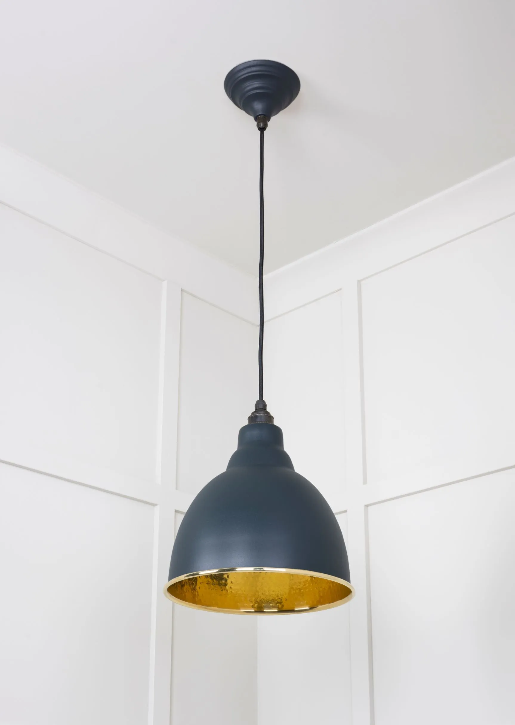 From The Anvil Hammered Brass Brindley Pendant Light