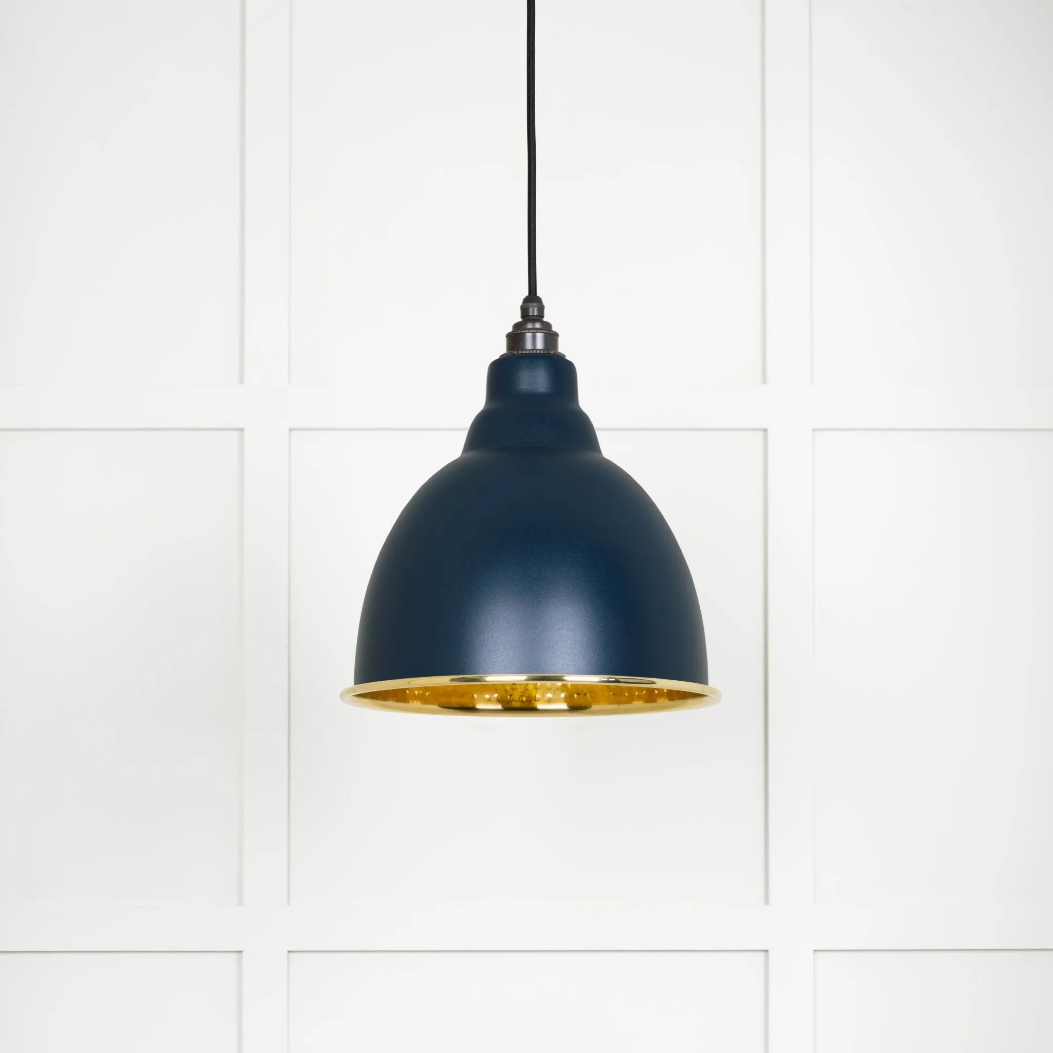 From The Anvil Hammered Brass Brindley Pendant Light