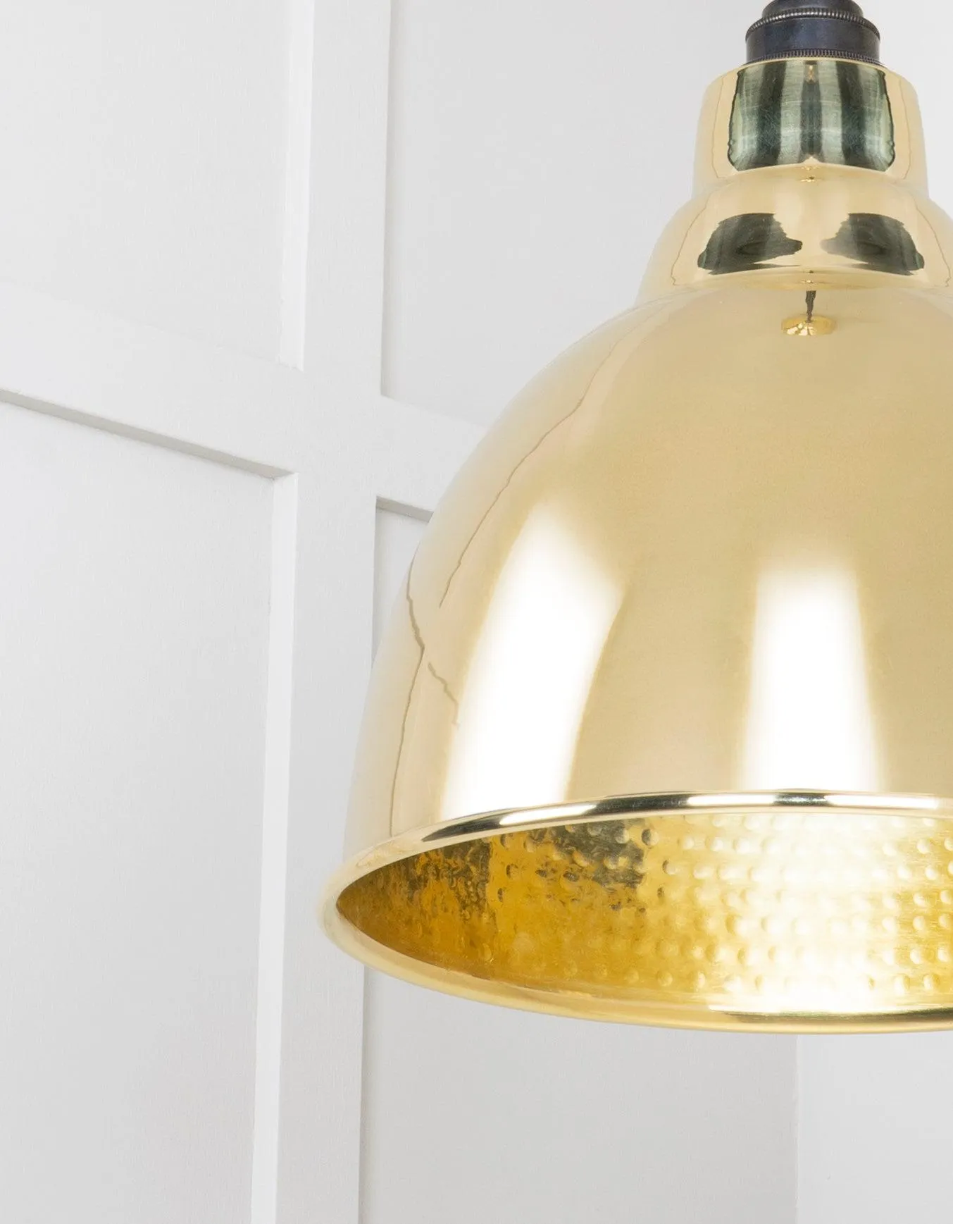 From The Anvil Hammered Brass Brindley Pendant Light