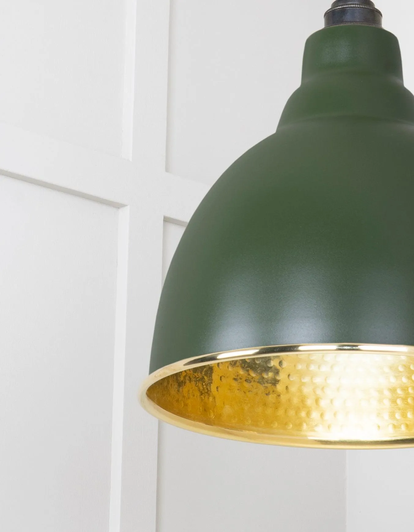 From The Anvil Hammered Brass Brindley Pendant Light