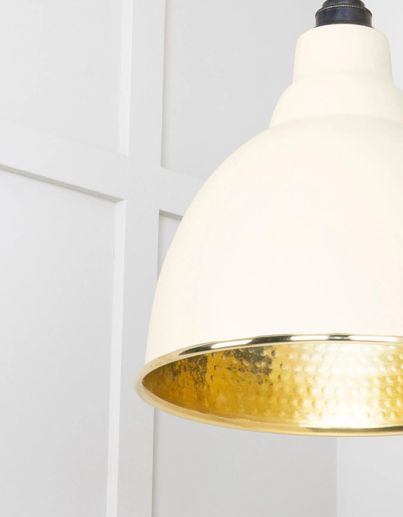 From The Anvil Hammered Brass Brindley Pendant Light
