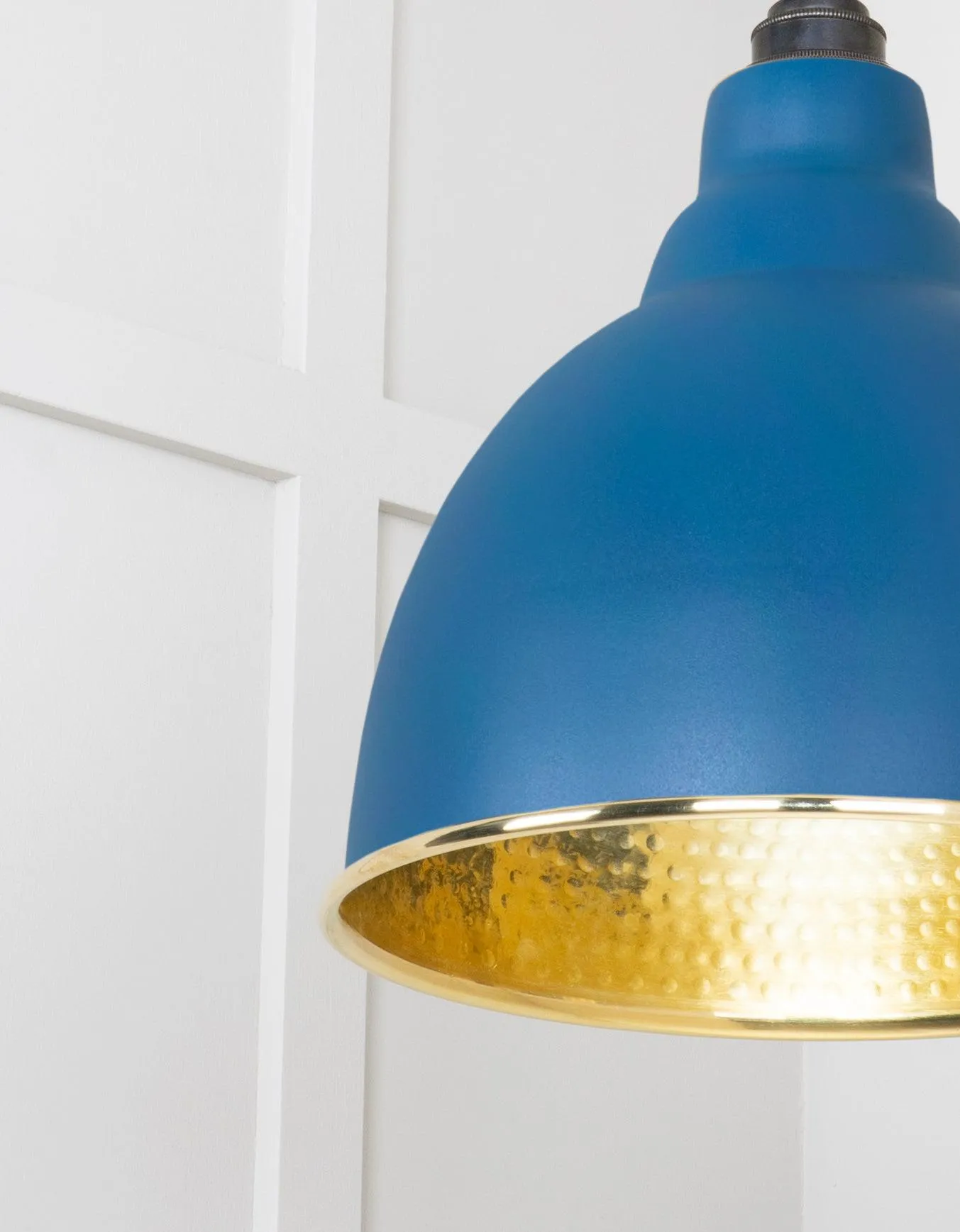 From The Anvil Hammered Brass Brindley Pendant Light