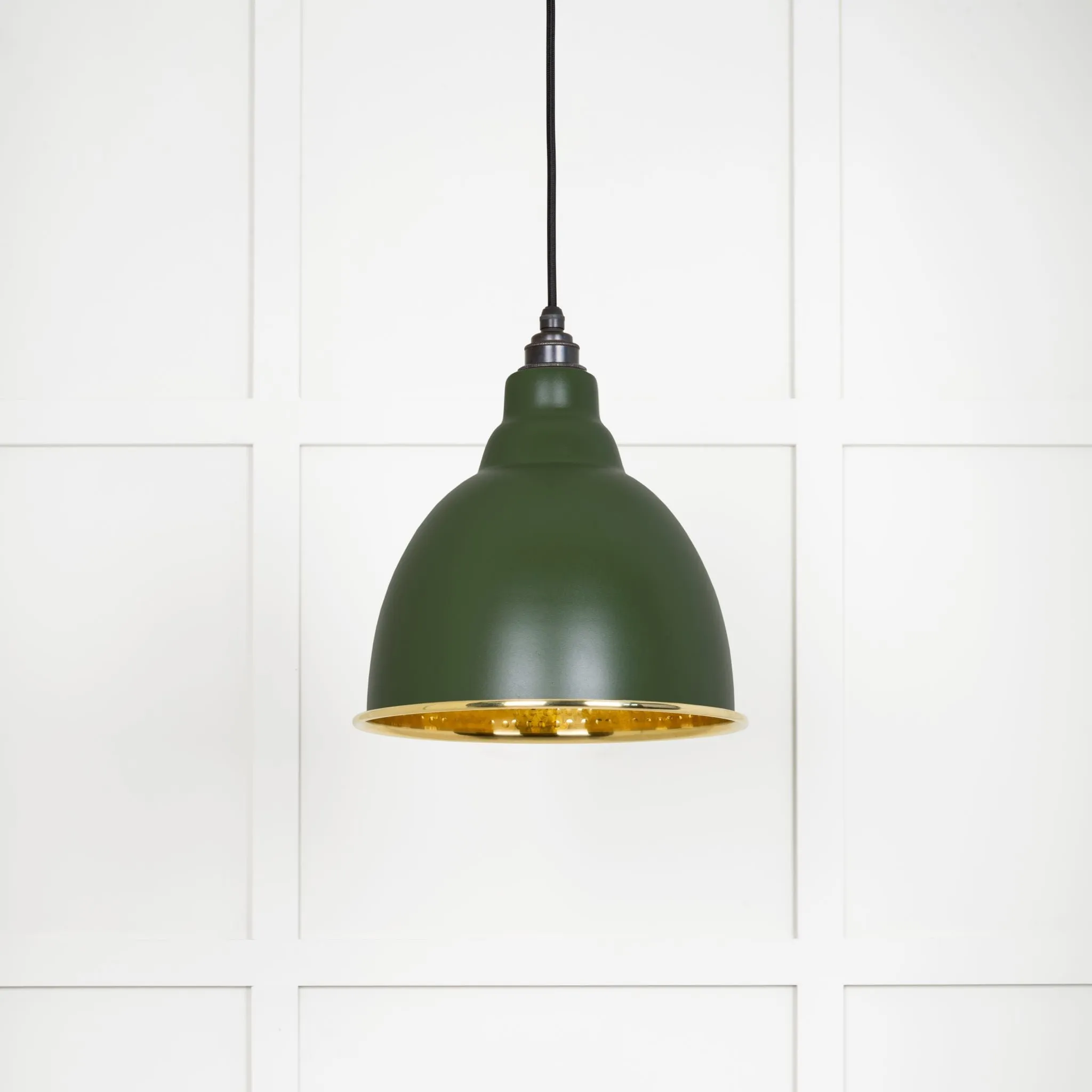 From The Anvil Hammered Brass Brindley Pendant Light