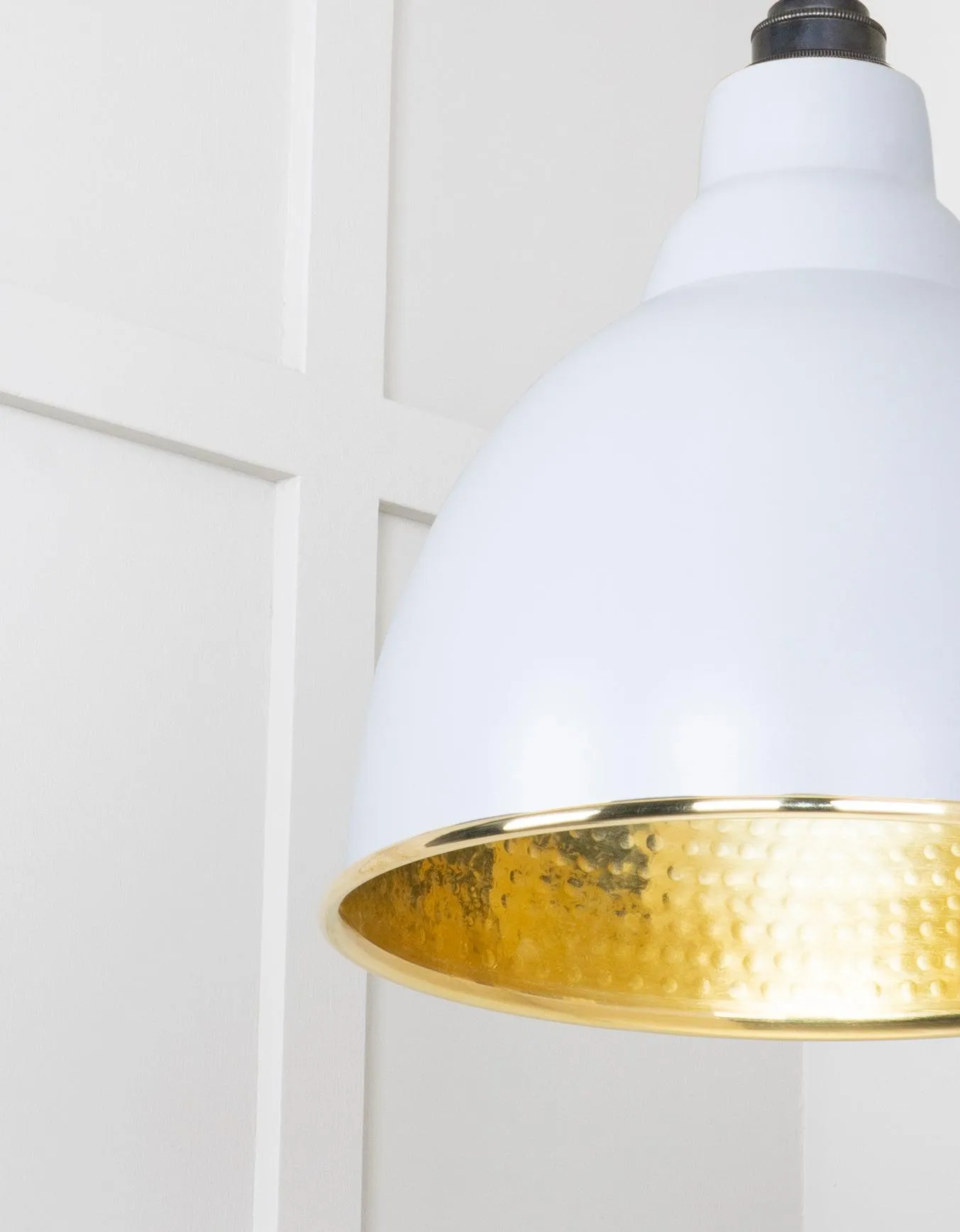 From The Anvil Hammered Brass Brindley Pendant Light
