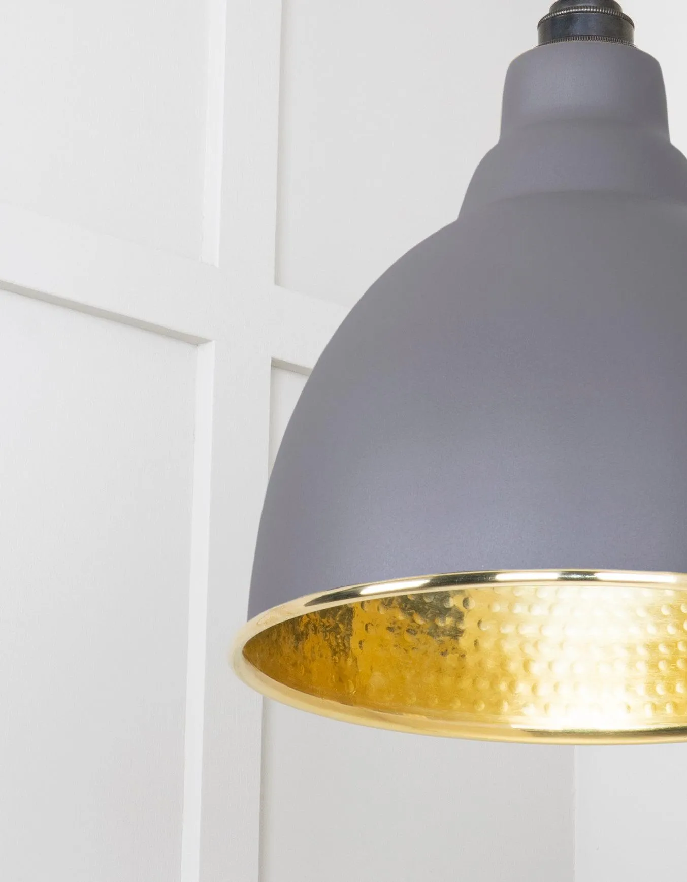From The Anvil Hammered Brass Brindley Pendant Light