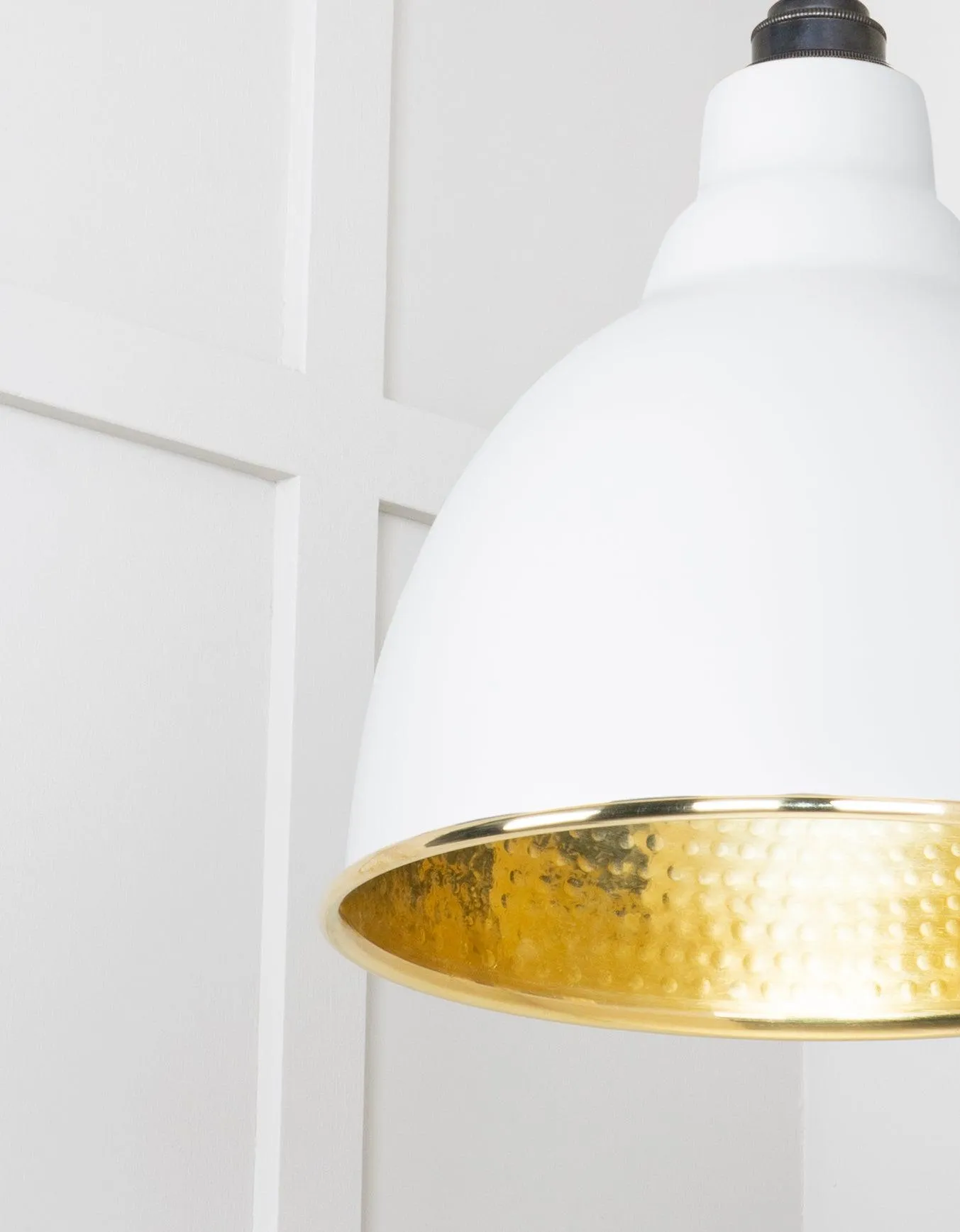 From The Anvil Hammered Brass Brindley Pendant Light