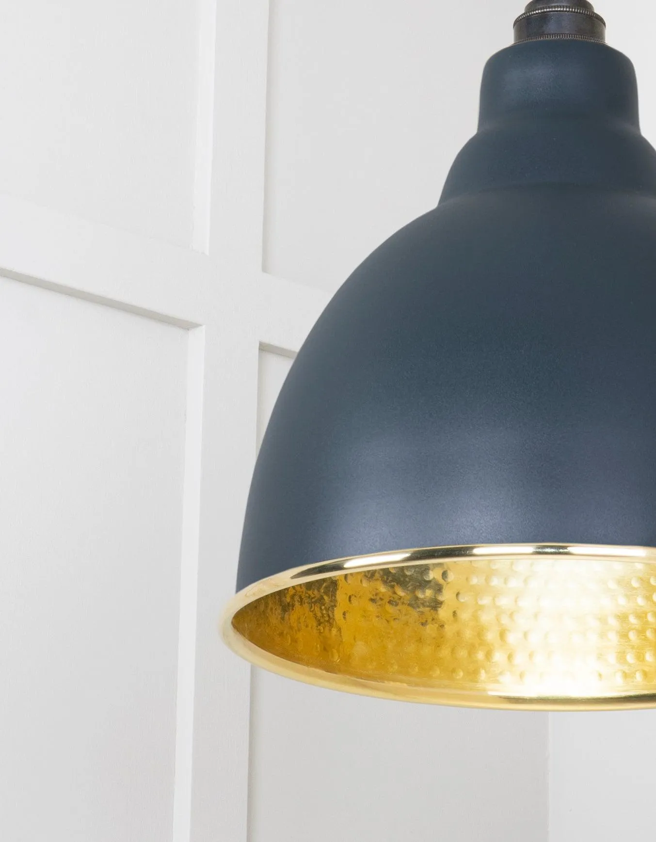 From The Anvil Hammered Brass Brindley Pendant Light