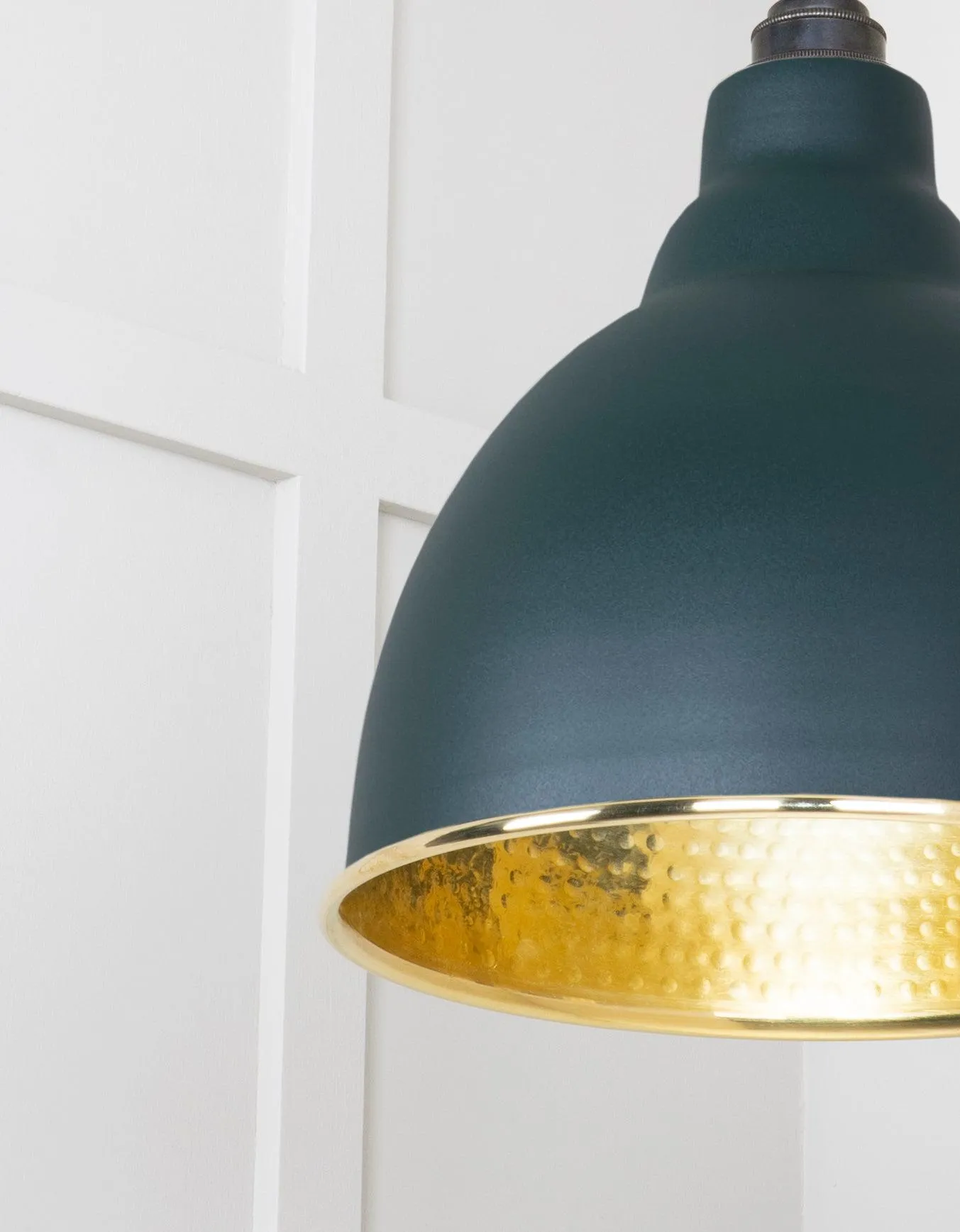 From The Anvil Hammered Brass Brindley Pendant Light