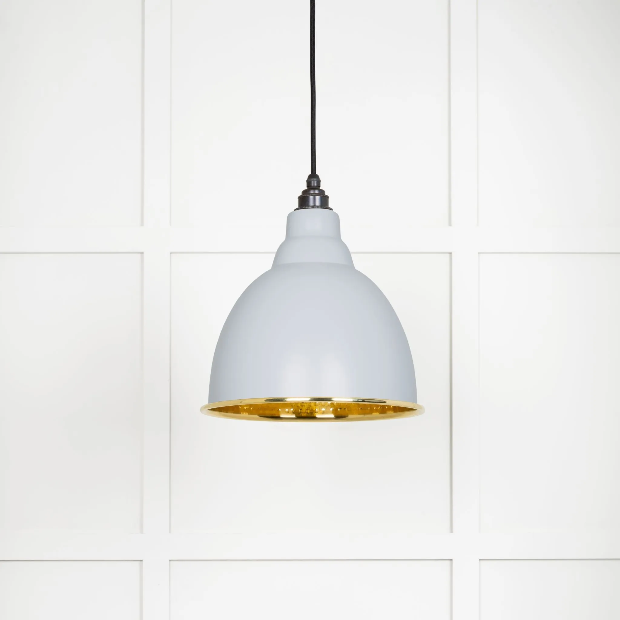 From The Anvil Hammered Brass Brindley Pendant Light