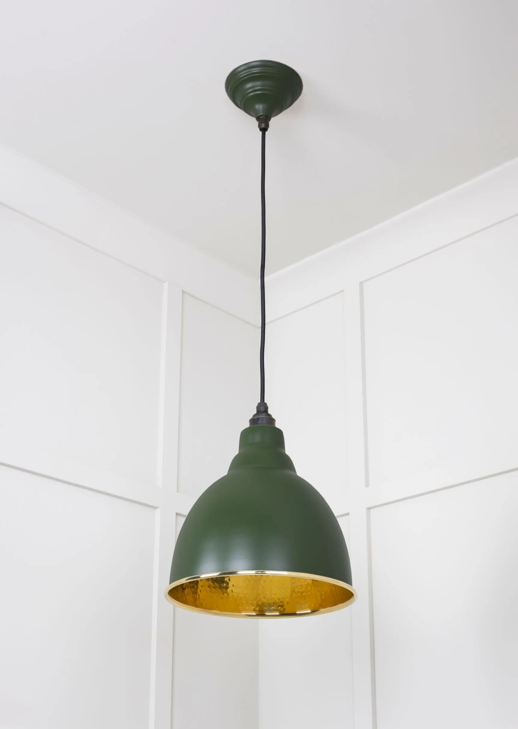 From The Anvil Hammered Brass Brindley Pendant Light