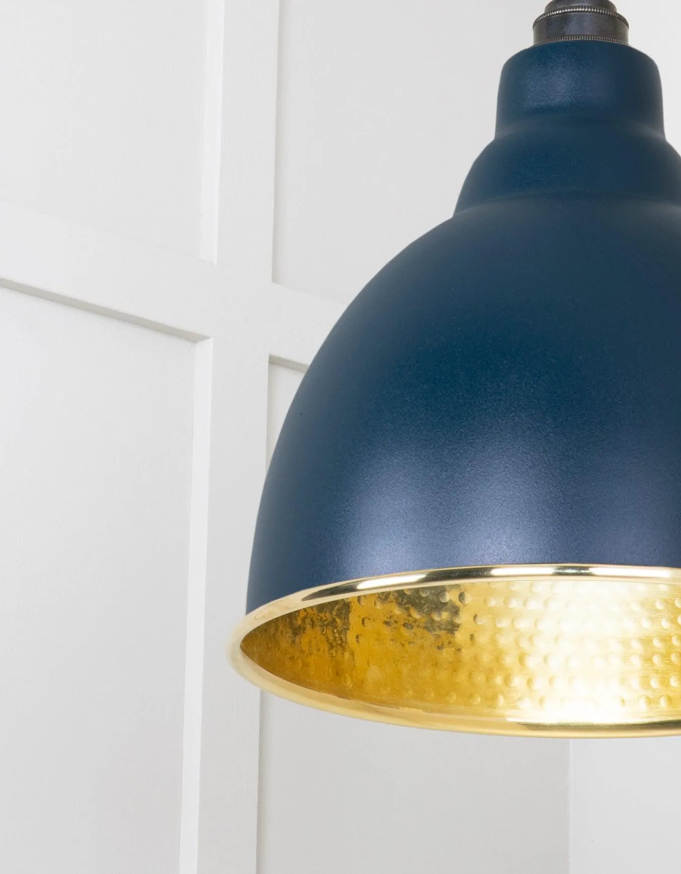 From The Anvil Hammered Brass Brindley Pendant Light