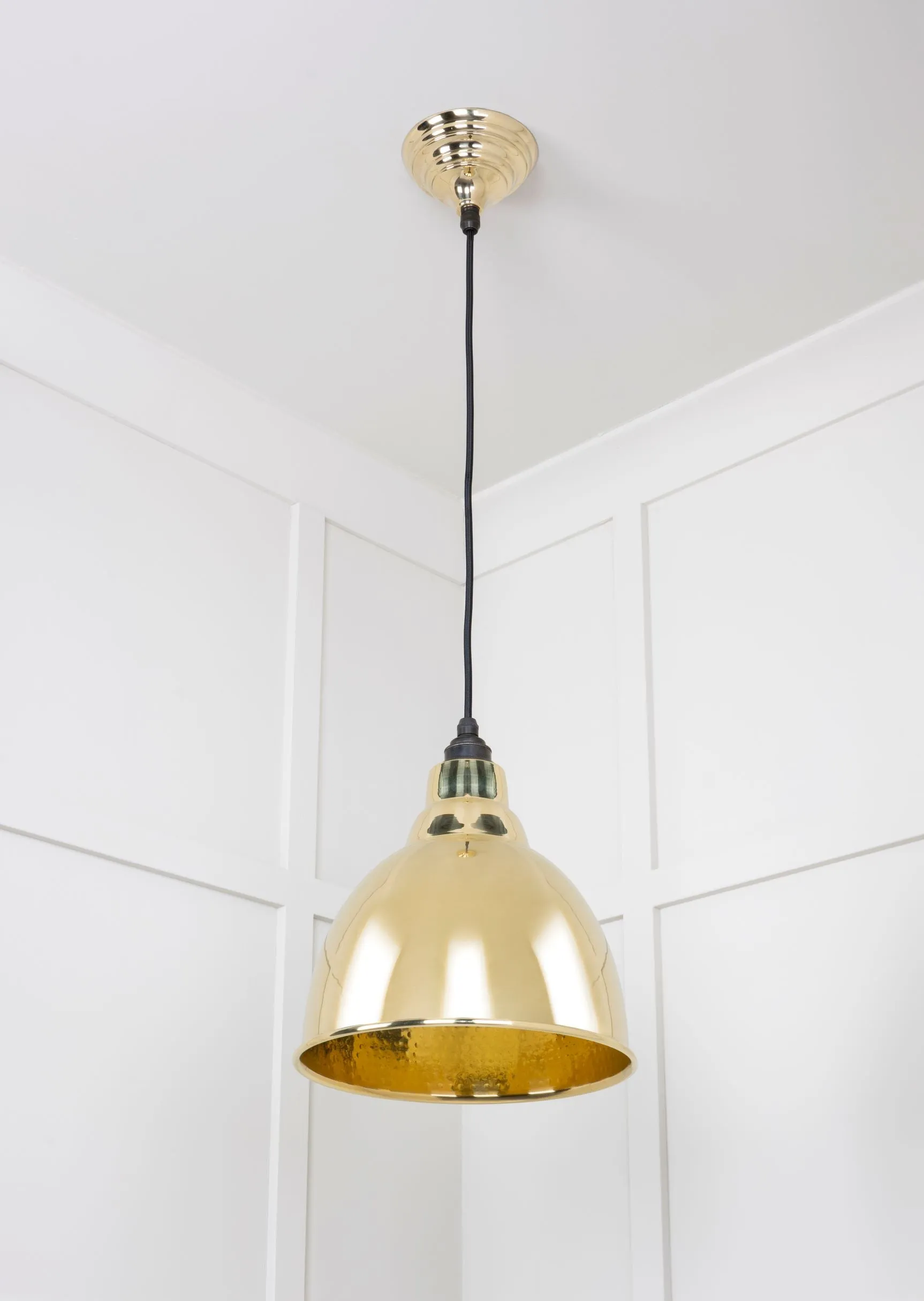 From The Anvil Hammered Brass Brindley Pendant Light
