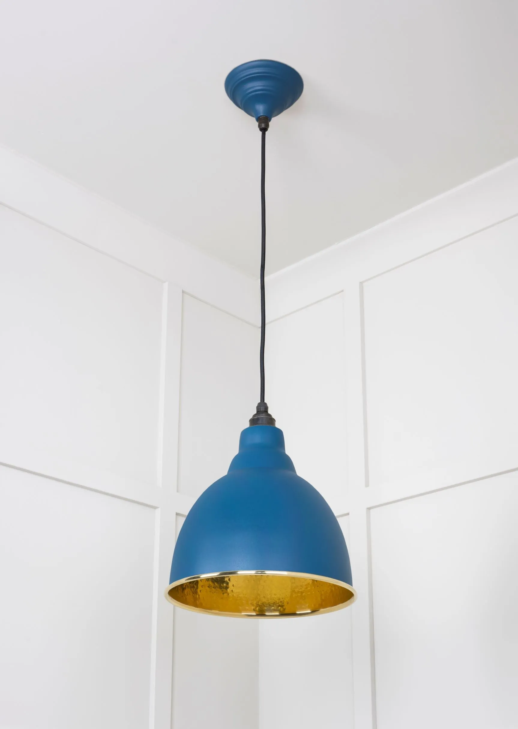 From The Anvil Hammered Brass Brindley Pendant Light