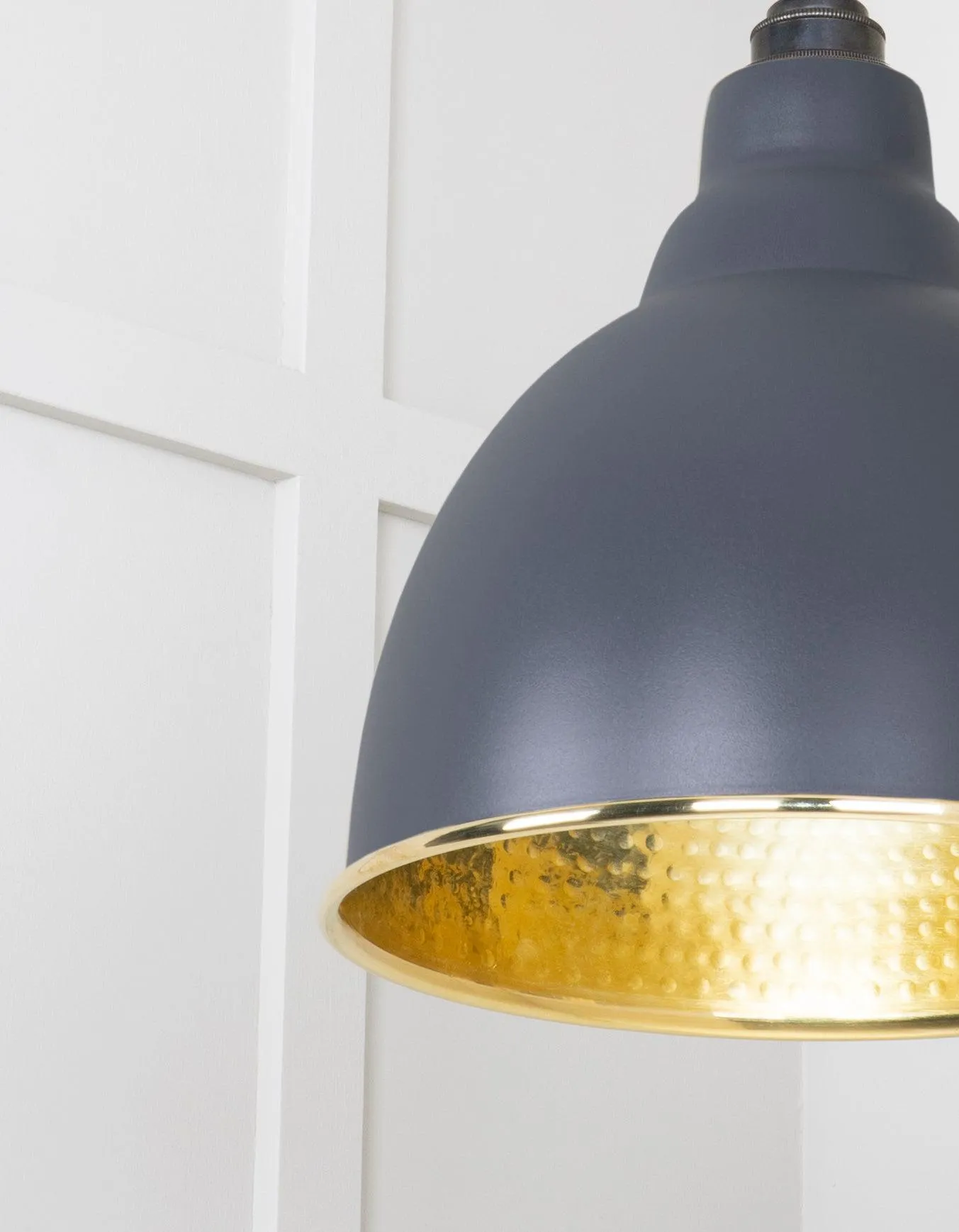 From The Anvil Hammered Brass Brindley Pendant Light