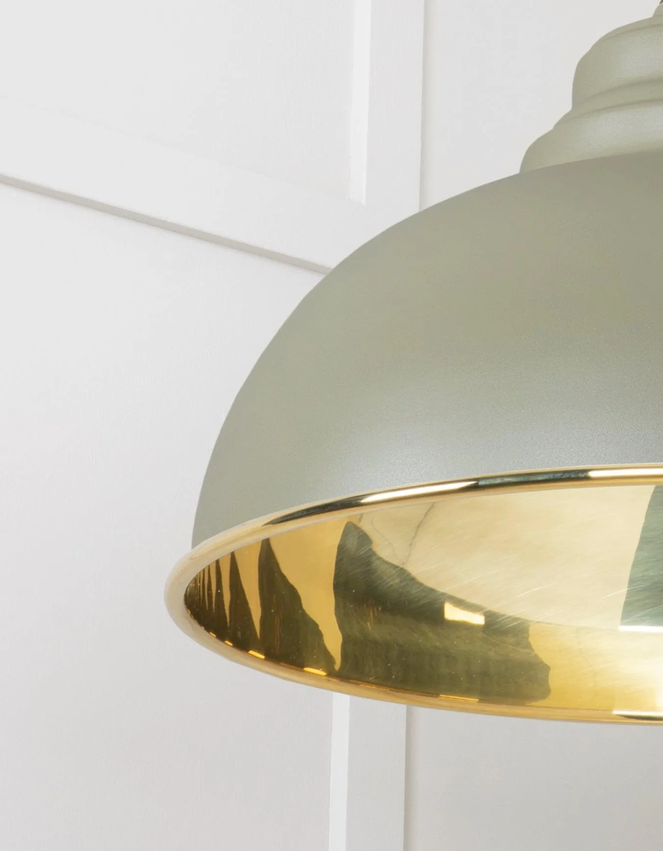 From The Anvil Smooth Brass Harborne Pendant Light