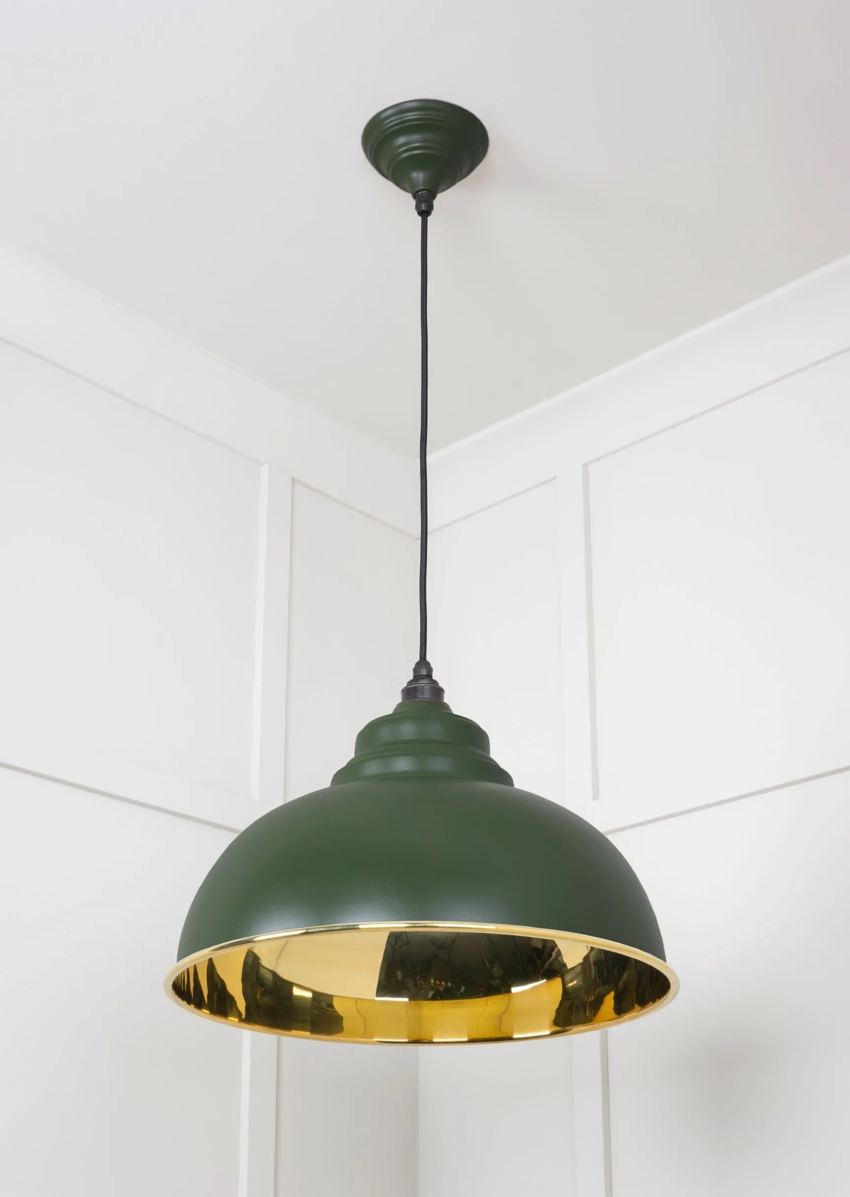 From The Anvil Smooth Brass Harborne Pendant Light