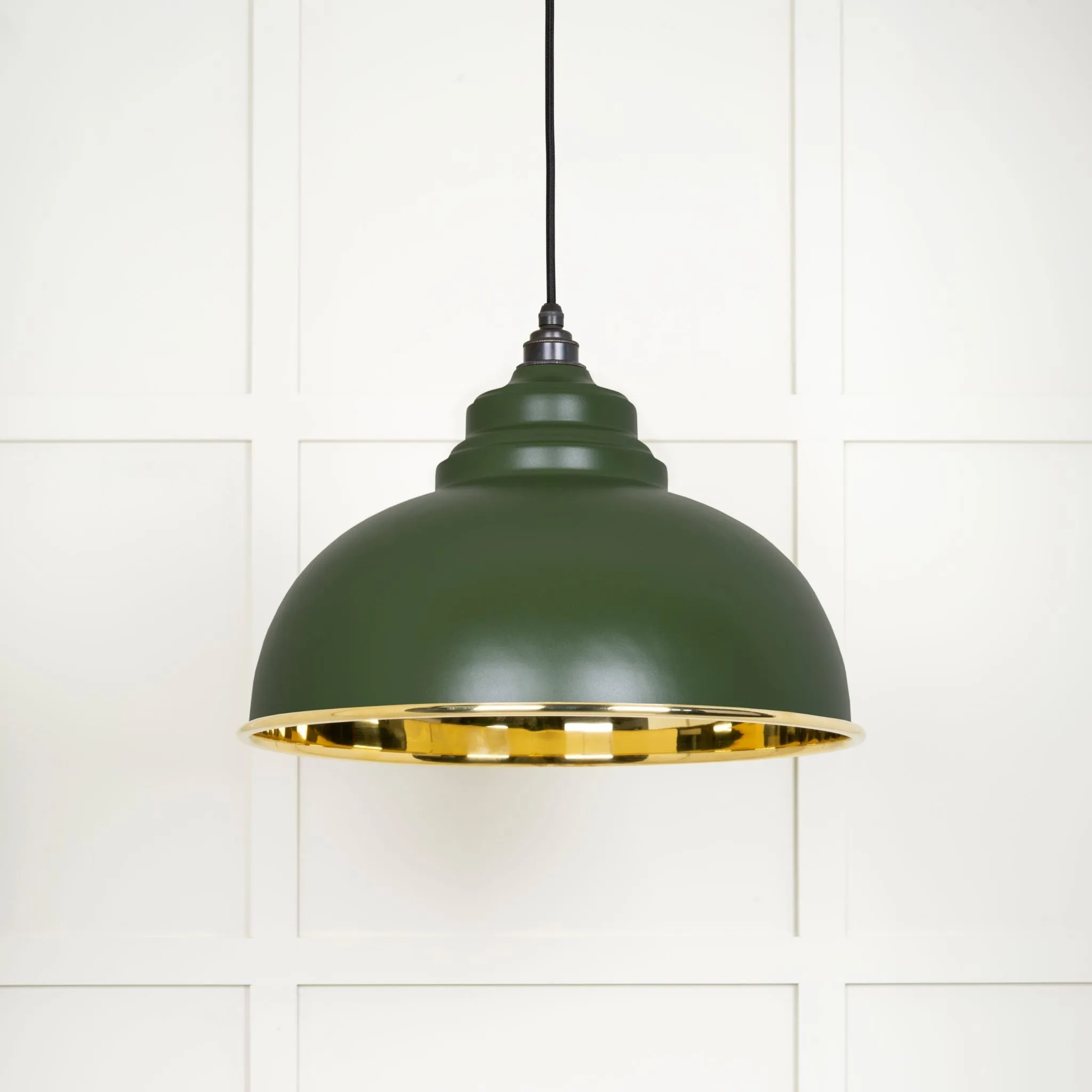 From The Anvil Smooth Brass Harborne Pendant Light